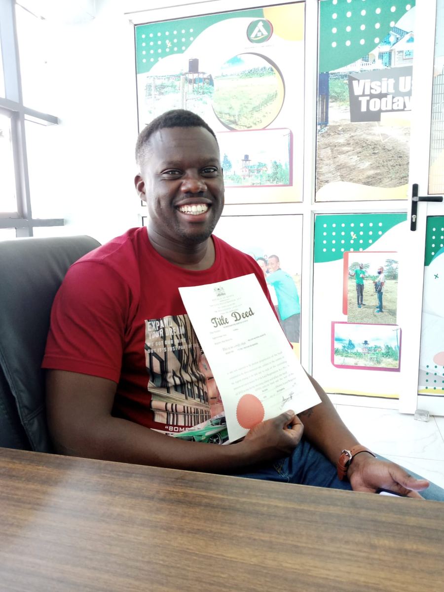 New land owner collecting his title
